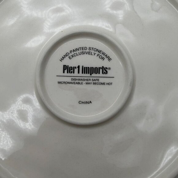 Pier 1 Imports spring farm animal salad plates 8.5" Easter luncheon plates sandw - Picture 11 of 12